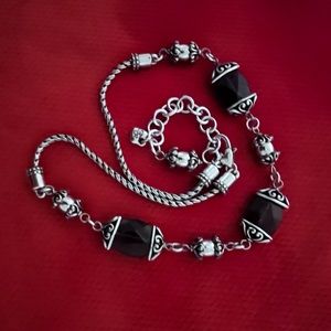 Brighton Silver and Light Mist Crystal Necklace